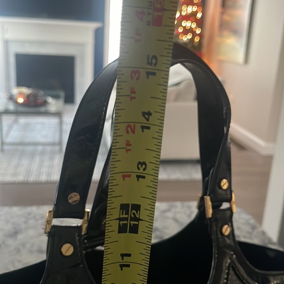 Tory Burch Black Patent tote - Picture 6 of 8